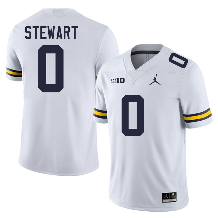 Josaiah Stewart Michigan Jersey,Michigan Wolverines #0 Josaiah Stewart Jersey Youth-White